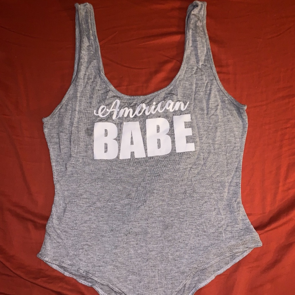 Cute Grey Tank top bodysuit